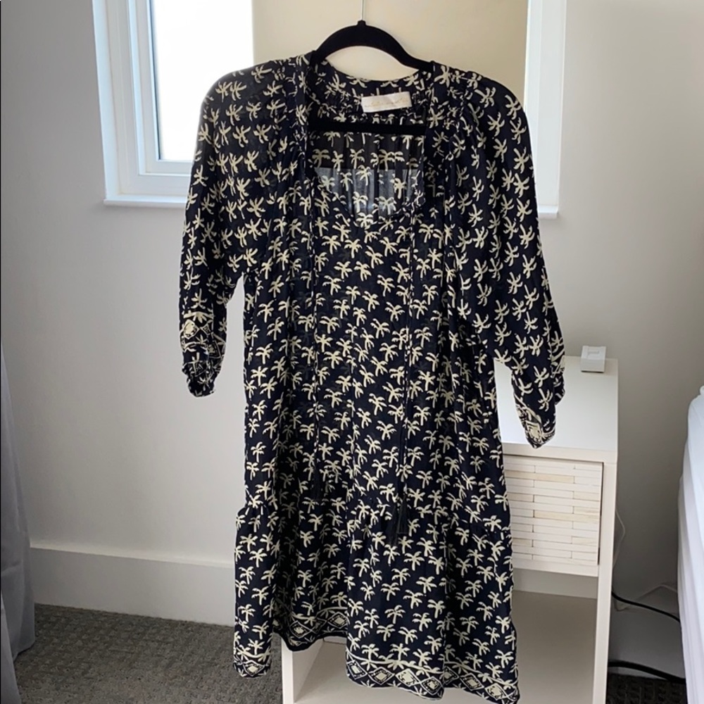 Natalie Martin silk Stevie dress with palms